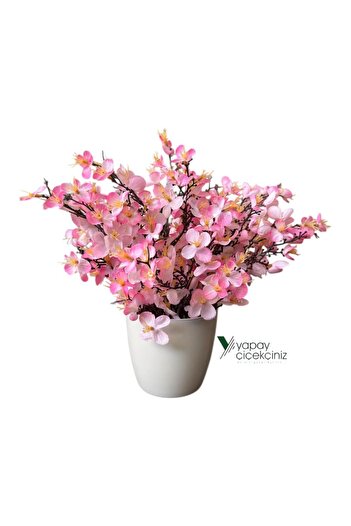 YAPAY ÇİÇEKÇİNİZ Artificial Sakura Spring Tree with Dense Leaves
