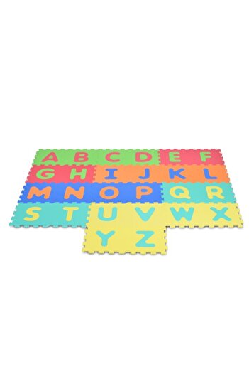Moni Toys Alphabet Puzzle Mat from EVA Foam – 26 Pieces, 32x32 cm, 10mm Thickness, Multicolor