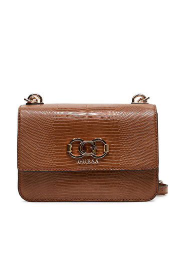 Guess Γυναικεία Τσάντα Χειρός Καφέ HWKG9624200