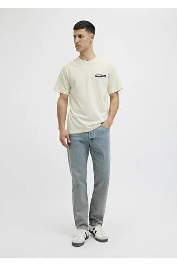 Jack & Jones 12281092 Jcolıdo Ανδρικό μπλουζάκι με λαιμόκοψη Crew Neck Fst