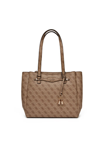 Guess Γυναικεία Τσάντα Χειρός Καφέ HWSG9652230