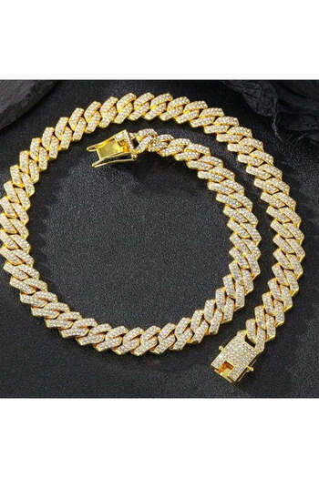 Valuxy Cuban Golden Necklace