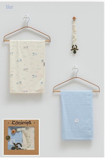 ByBest Beauty Caramell Muslin and Combed Cotton Blanket Set of 3 New Season