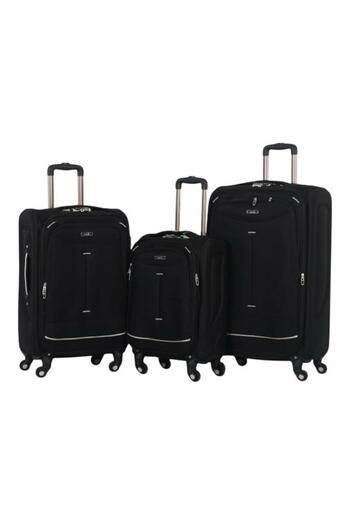 CAPATAN 3-piece canvas luggage set. The bags feature a practical design that's suitable for a variety of trips.