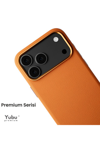 yubu iPhone 17 Pro Max Compatible Leather Case – Premium Touch & Hidden Magsafe Support