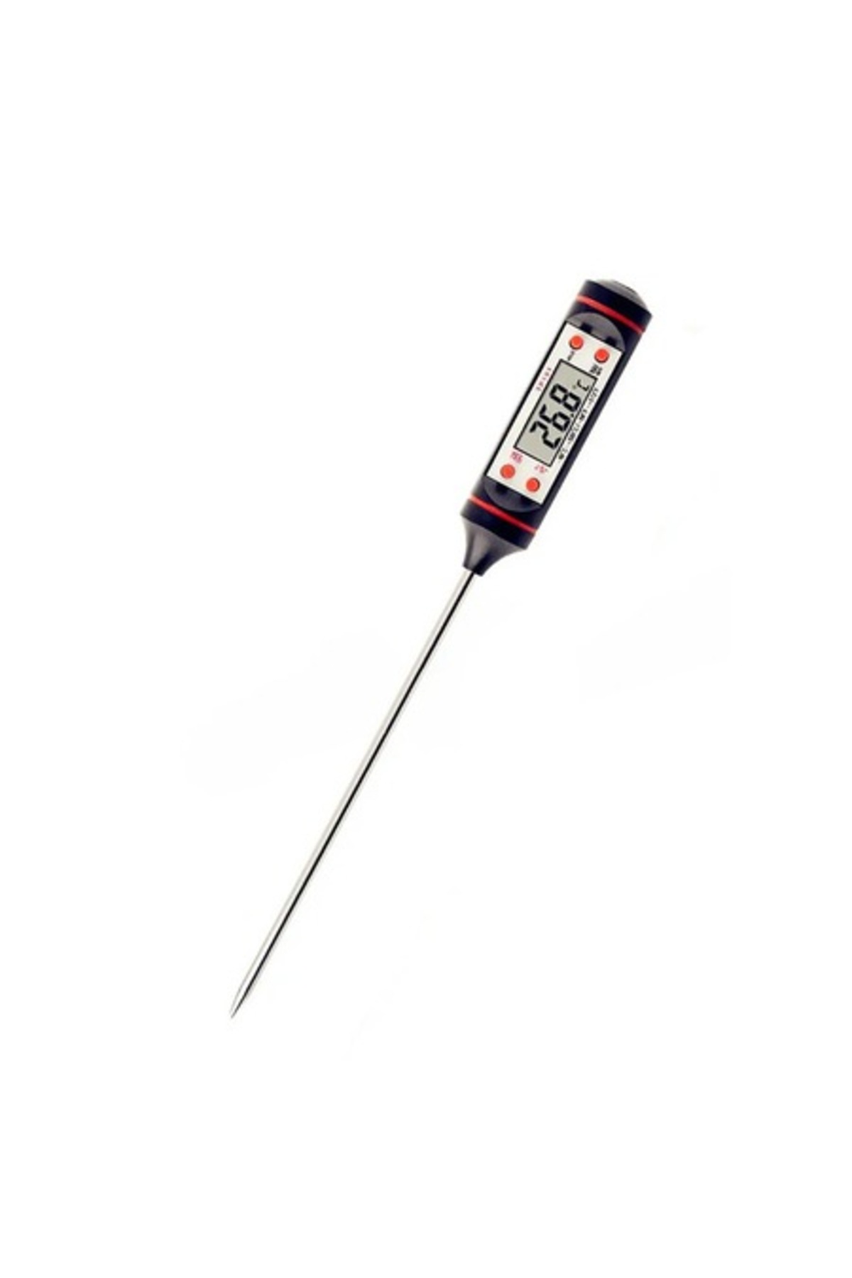 Doty Food Thermometer HeatOn TP101 Dao C/F, stainless steel rod, battery included, 23 cm, black, Doty®