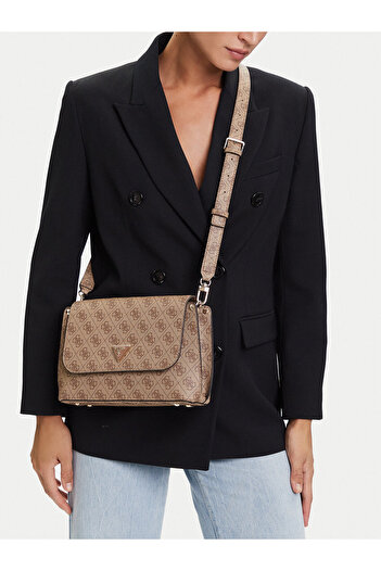 Guess Γυναικεία Τσάντα Χειρός Καφέ HWSG6974200