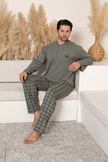 Sude HOMEWEAR Men's Plus Size Pajama Set