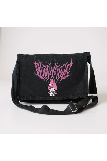 DEEFWEAR Melody Printed Denim Messenger Bag