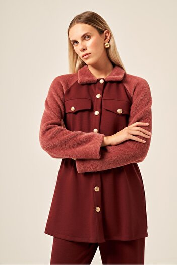 FTZ WOMEN Women's Cashmere Suit Plum 30960