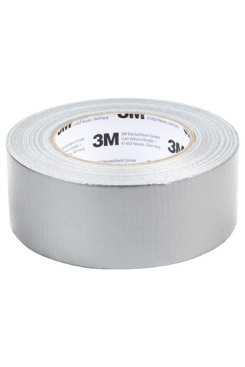 3M Adhesive Textile Tape Duct Tape, 50 mm x 50 Meters, Gray, For Repairs
