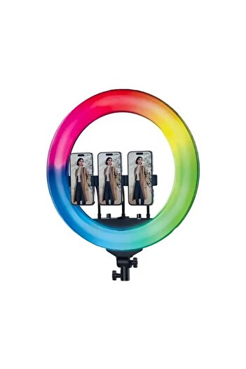 PLOKAMA R45 Pro 17.5 Inch RGB Ring Light Adjustable Brightness for Professional Photos & Content