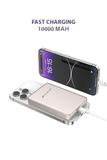 Prostyle 10000mAh MagSafe Power Bank Slim Wireless Portable Charger 15W Fast Charging Battery Pack w