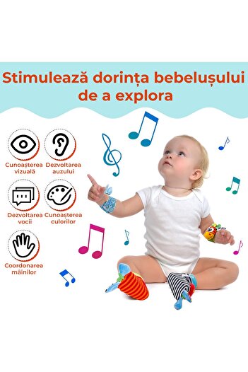 Pitikot interactive toy for babies, set of 3 pieces: kitten, mouse and puppy