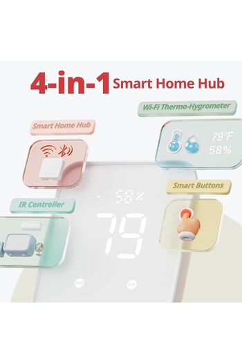 SwitchBot Hub 2 (2nd Gen), WiFi Thermometer Hygrometer, IR Remote Control, Smart Remote and Light Se