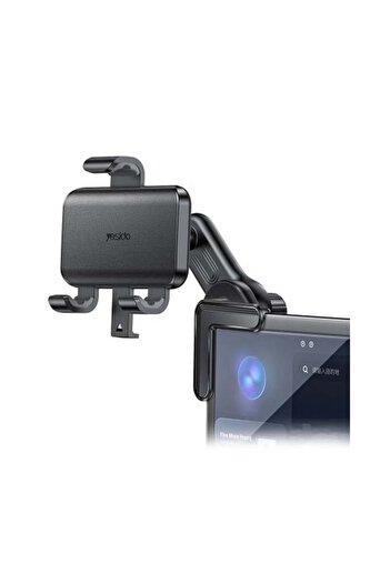 Yesido C250 Phone Mount for Car Floating Screen Phone Clamp Holder 360 Degree Rotation Black