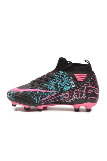 WALKWAY Air 600 F Football Boots Black-Fuchsia Children's Carpet Field Shoes