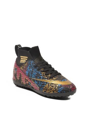 WALKWAY Air 565 g Astroturf Black-Gold Unisex Astroturf Shoes