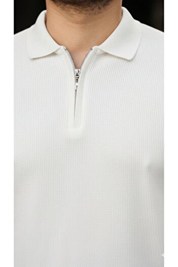 Aymood Men's Thessaloniki Knitted Collared Long Sleeve Sweater