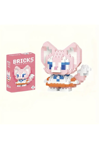 Innovate Store Bricks Kitty Brick Cat Cute Character Educational Fun Building Toy