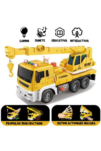 Pitikot Interactive Crane Machine, Flexible Hook, Warning Signs