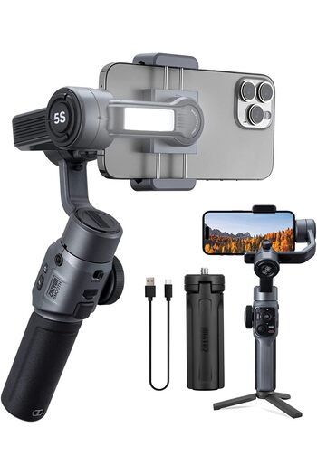ZHIYUN Smooth 5S Professional Gimbal Stabilizer for Smartphone, Handheld 3-Axis Phone Gimbal, Portab