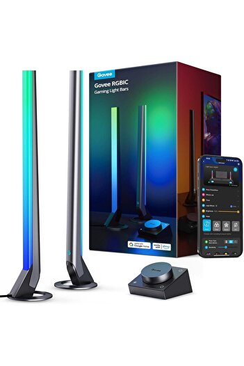 Govee RGBIC Gaming Light Bars with Smart Controller, Wi-Fi Smart LED Gaming Lights with Music Modes