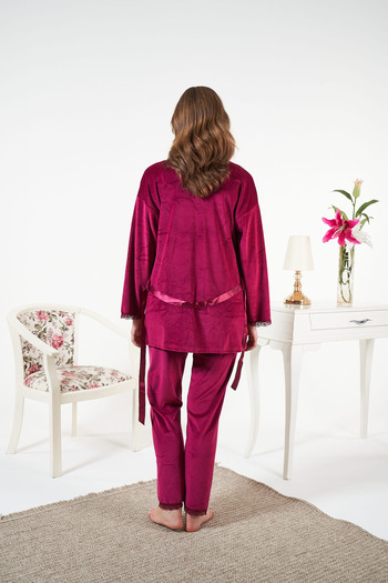 Estiva 3-piece velvet pajama set