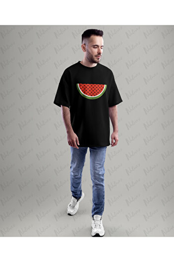 Nulivez Palestine Design Printed High Quality Compact Unisex Oversize T-Shirt