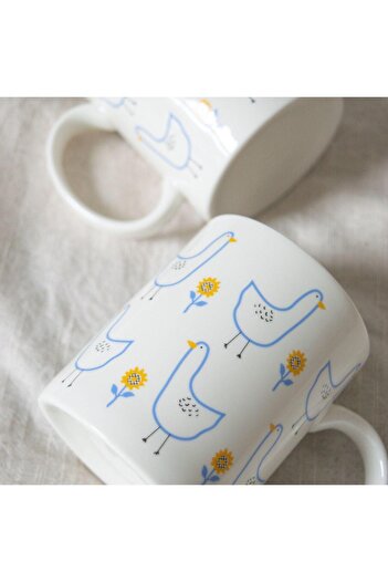 Home Duck Pattern Mug