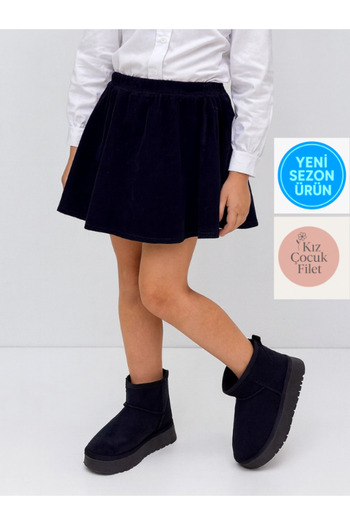 STOCON Girl's Suede Boots School Bootie Casual Boots Bootie Stc1176