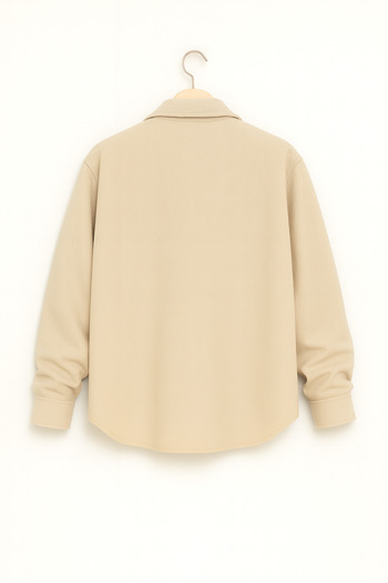 NO4 Oversize Men's Cashmere Shirt – Comfortable and Warm Winter Model, Unisex Style, Trendy Shirt