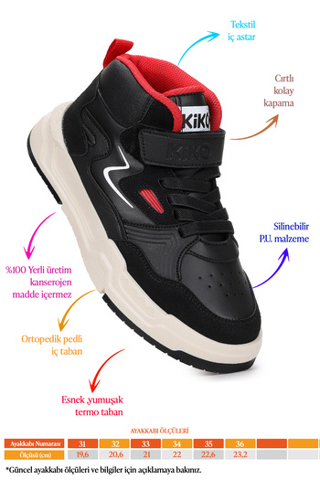 Kiko Kids Hayka-3 Velcro Boys' Sports Shoes