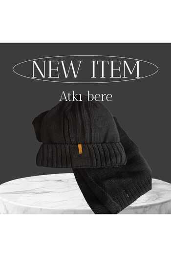 Kitti Men's Adult Scarf Beanie 2-Piece Set