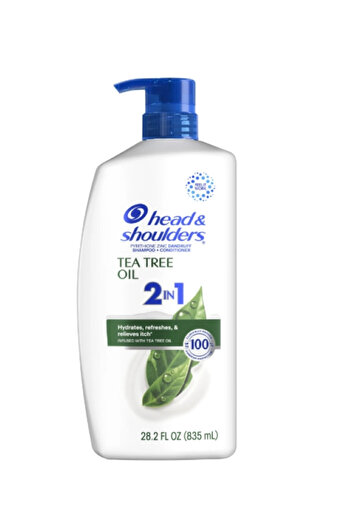 Head & Shoulders Tea Tree Oil 2 in 1 Hydrates Refreshes Relieves Itch Creamy Shampoo 835 ml