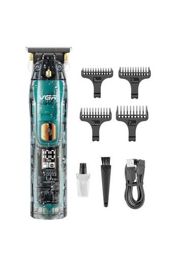 VGR Professional Hair Clipper V961, stainless steel blades, 5W, 1200mAh battery, LED display, accessorie