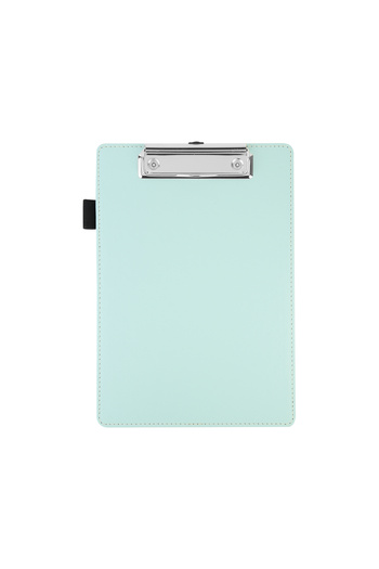 2K Secretary, A5 Small Size, Without Cover, A5 Clipboard Vegan Faux Leather, 17.5X24.5 Cm., Water Green