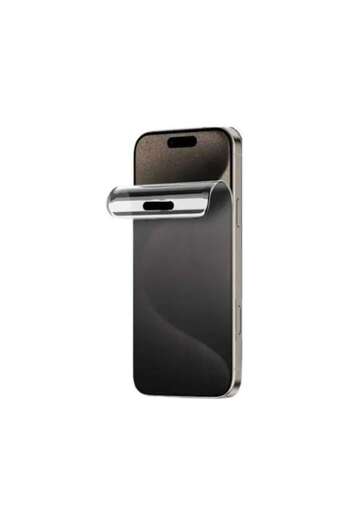 isag Screen protector compatible with iPhone 17 Pro Max, silicone, Privacy,