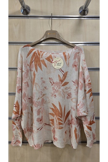 Park Moda Mercerized Blouse Mixed Floral Pattern