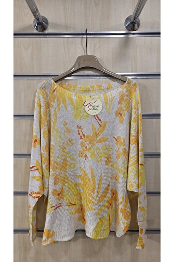 Park Moda Mercerized Blouse Mixed Floral Pattern