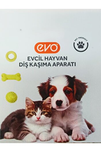 Rexon Evo 3-Piece Shaped Teether Dog and Cat Toy Pet Teething Apparatus