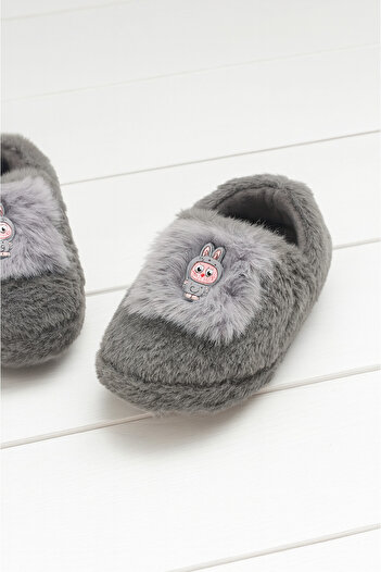 STOCON Unisex Children's Furry Plush Fluffy Figured Slippers Stc1178