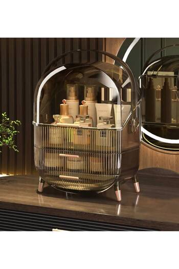 Ltc home furniture makeup box transparent black