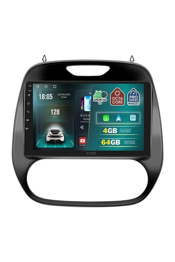 MaxTech Navigatie Renault Captur 1 X87 (2013-2017) dedicata, 4 GB Ram 64 GB Rom OctaCore, Carplay