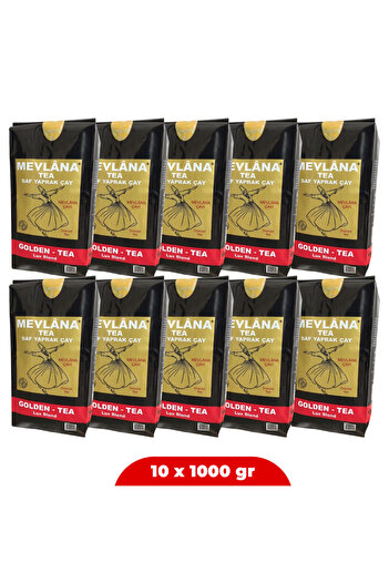 Ceylon Mevlana Golden Tea Pure Leaf Black Tea 10 x 1000 g – The Finest Legendary Pearl from Sri Lanka