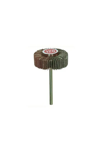 JollyMag Abrasive Brush with Shaft, 3mm Axle, 30x10mm, GR 120, Proxxon 28985