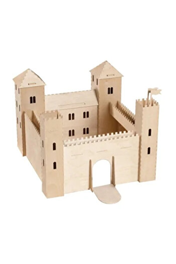 Pebaro 887, Construction Kit, Wooden Castle, 61 Pieces