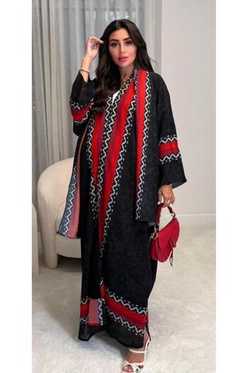 ABAYA with Pattern Color