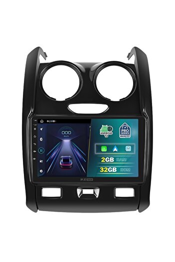 MaxTech Navigatie Dacia Duster 1 2013-2017 dedicata, 2 GB Ram 32 GB Rom, Carplay & Android auto