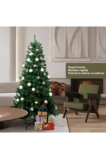 Flippy Artificial Christmas tree with stand included 210 cm, 800 plastic branches, classic stand